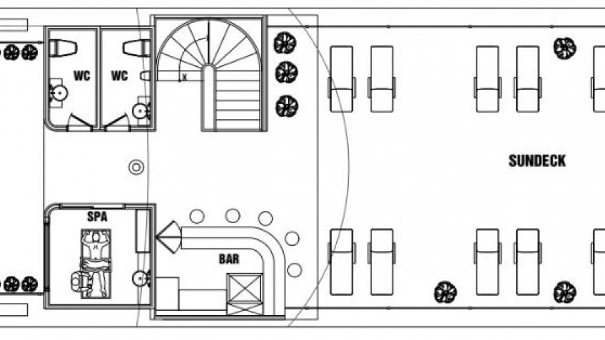 Sena Cruises: Third floor deck plan