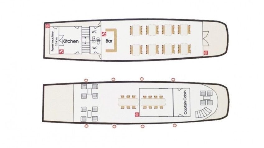 Wonder Bay Cruise: Cruise's Deckplan