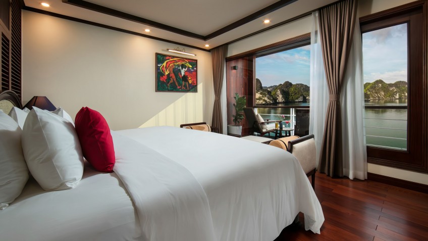 Heritage Cruise Binh Chuan: Beautiful Layout of the room