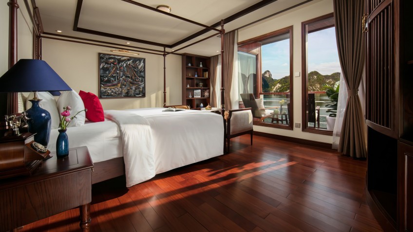 Heritage Cruise Binh Chuan: Exquisite design of the room