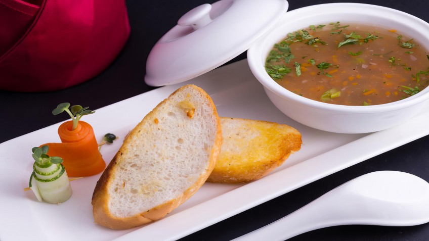 Amazing Sails Explorer Private Cruise: Hot soup will make you comfortable