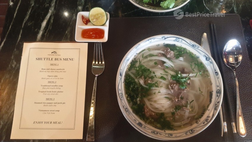 Paradise Grand Cruise: Brunch Menu For Paradise Shuttle Bus Service