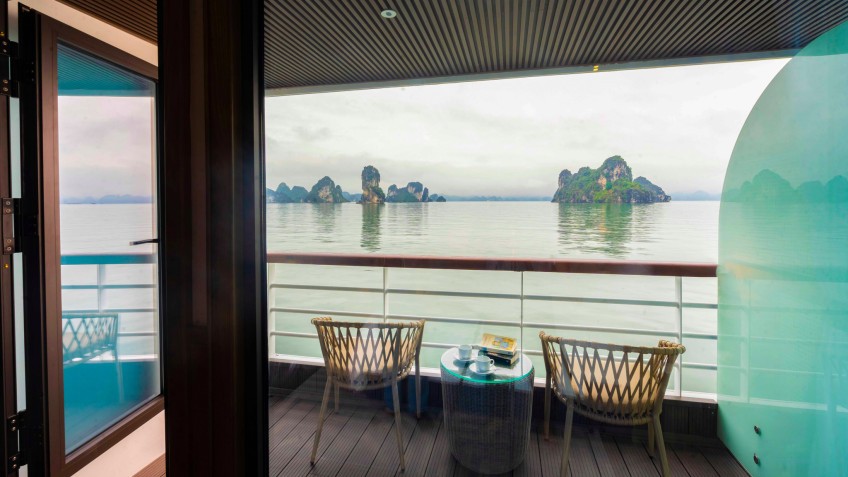 Ambassador Day Cruise: Private balcony in each cabin