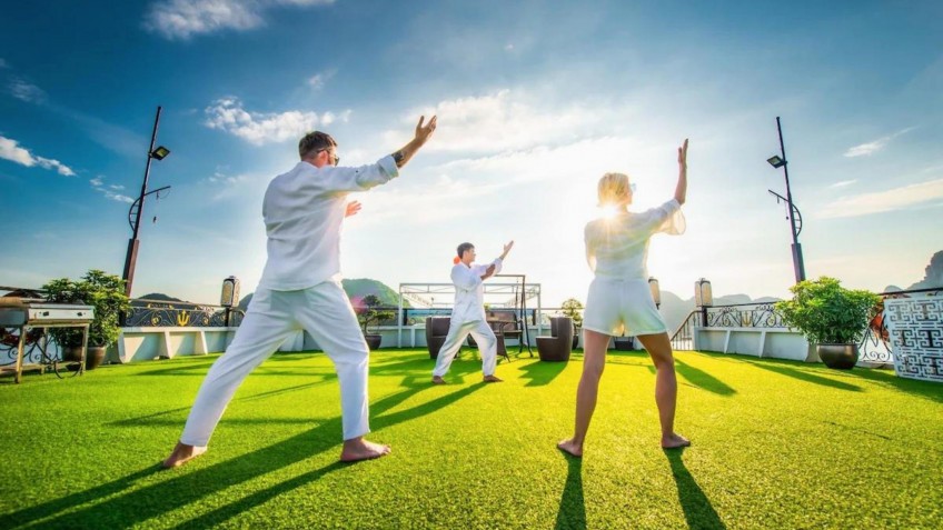 Ambassador Cruise: Practice Tai Chi on the Sundeck