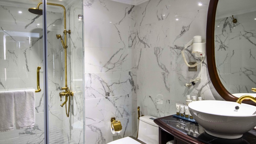 Ambassador Cruise: Modern and Clean Bathroom