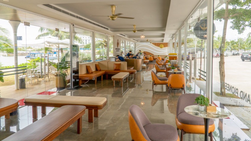 Grand Pioneers (Essence Grand) Cruise: Waiting Lounge in Tuan Chau Marina