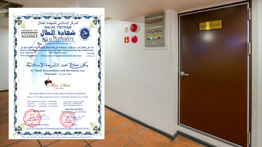 Mon Cheri Cruise: First Halong Bay Cruise with Halal Certificate