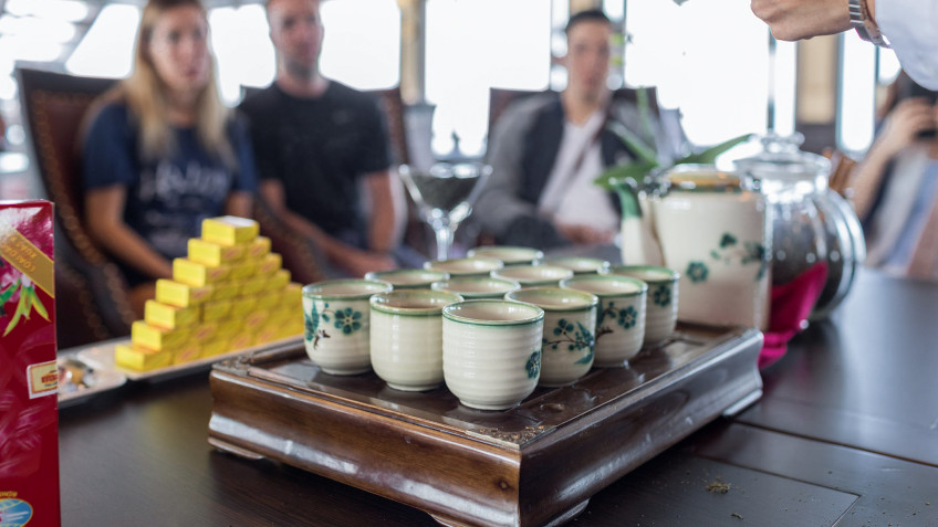 Orchid Classic Cruise: Learn about Vietnamese traditional tea ceremony