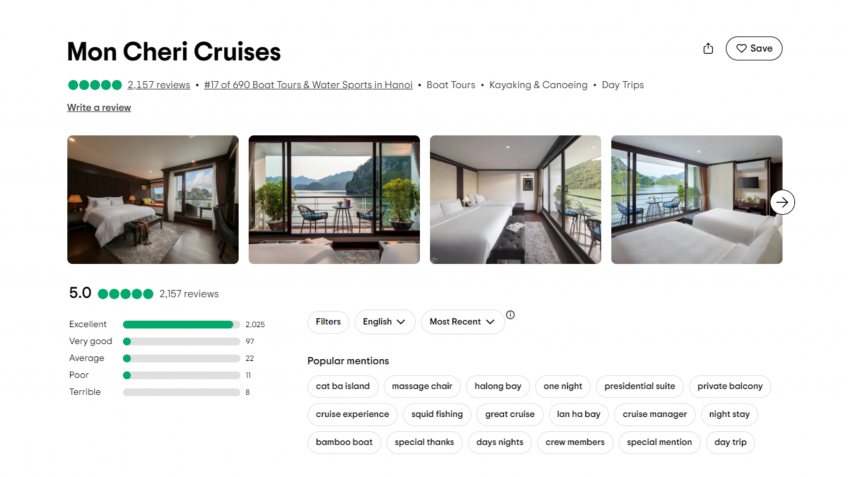 Mon Cheri Cruise: Mon Cheri Halong Bay On Tripadvisor