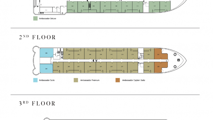 Ambassador Cruise: Lower Deck Plan
