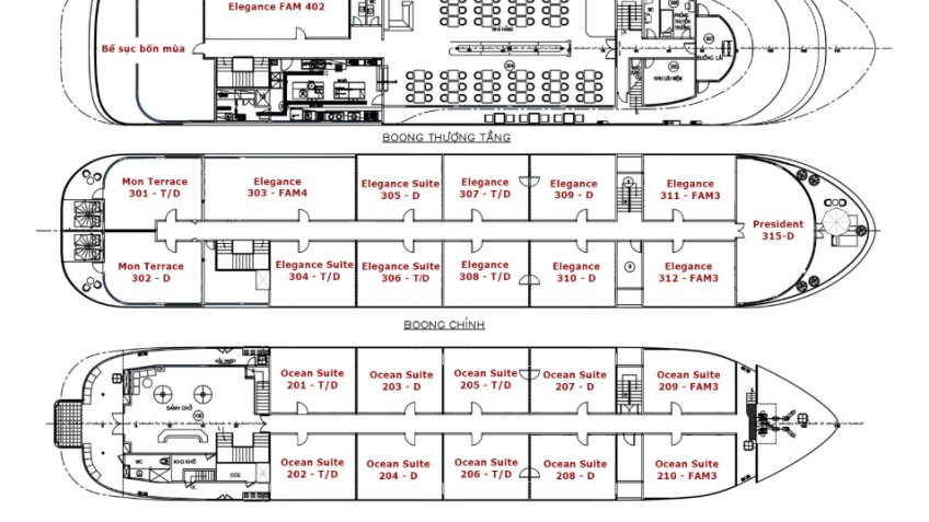 Mon Cheri Cruise: Mon Cheri 2 Deckplan